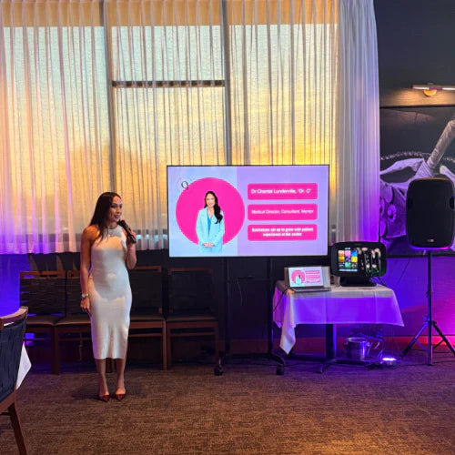Dr. C Speaks at Glo2Facial Demo Event in Huntington Beach